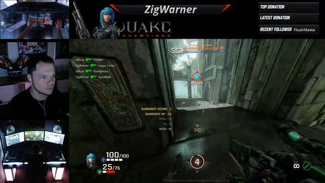 Triple Kill & Railgun God on Quake Champions!!! (Instagib Mode) смотреть онлайн