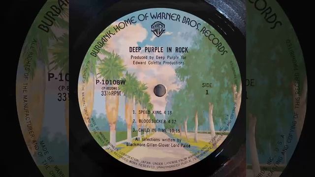 DEEP PURPLE. IN ROCK. Side 1. Vinyl. смотреть онлайн
