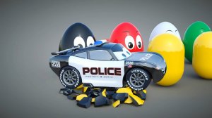 Учим цвета! мультики про машинки для детей - яйца с сюрпризами