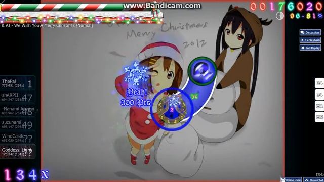 Light plays Osu!: Aly&Aj- We wish you a merry christmas смотреть онлайн