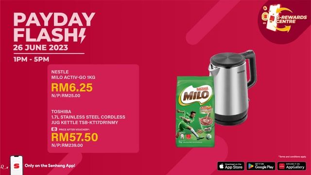 Vouchers Up To RM200! Only On It's Payday S-Rewards Centre | Senheng App смотреть онлайн