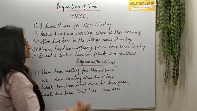 Use of Preposition of Time I For, During and Since I Basic English Grammar I смотреть онлайн
