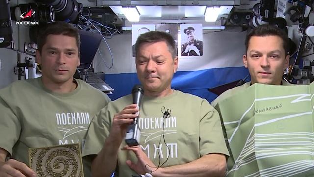 Поздравление со 125 летием МХТ от российских космонавтов. смотреть онлайн