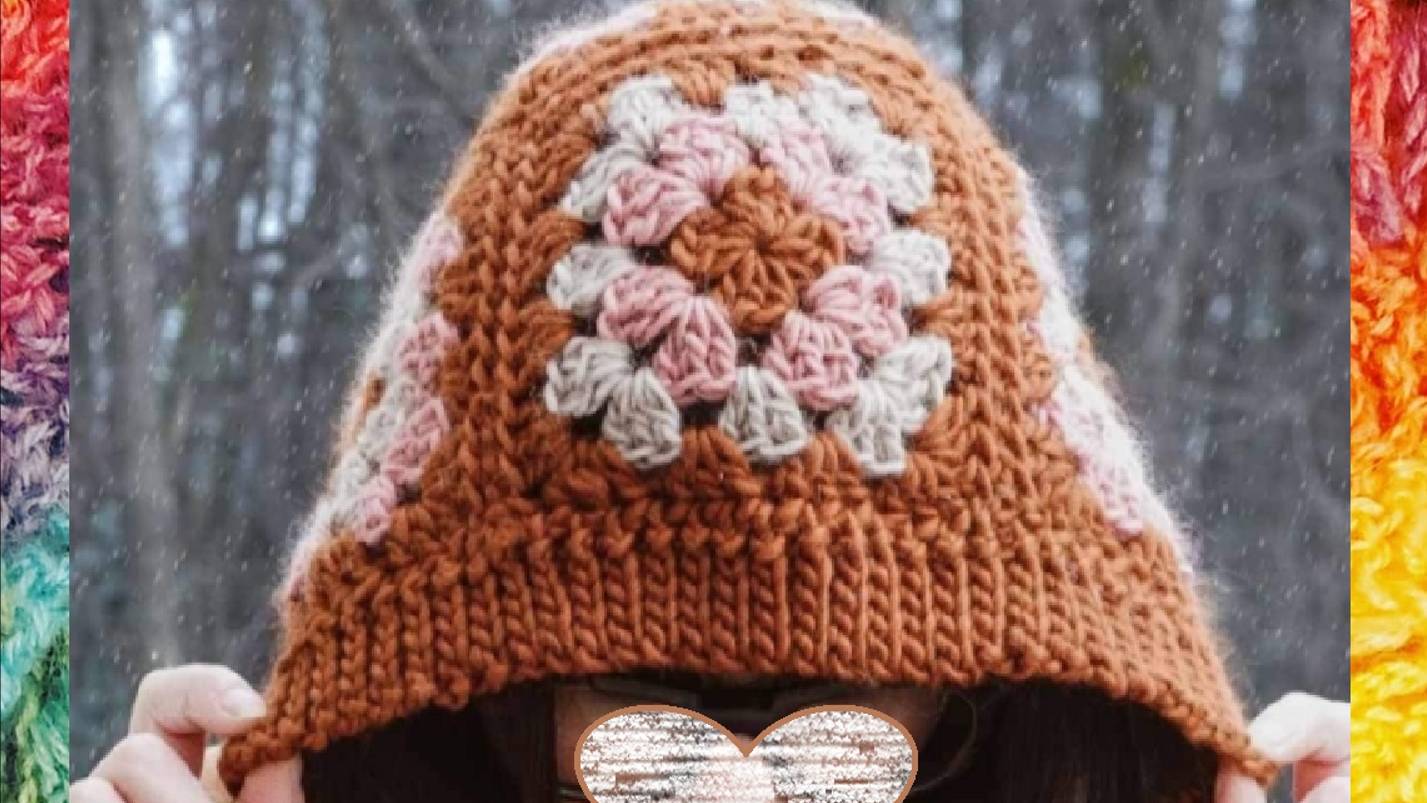 КАПОР - "бабушкин квадрат" - ETSY, вязание крючком. смотреть онлайн