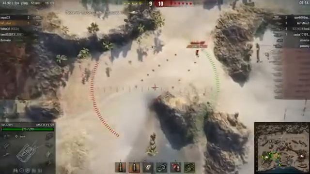 World of Tanks бой на AMX 13 F3 AM 11 фрагов смотреть онлайн