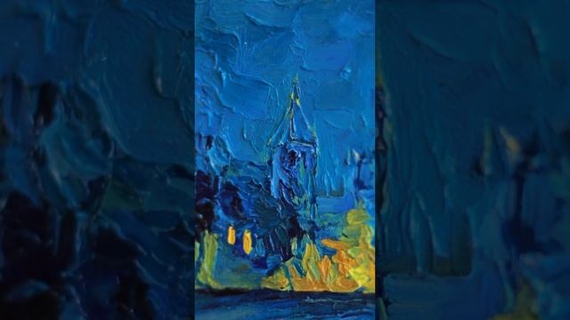 "Звёздная ночь над Роной" копия в размере оригинала смотреть онлайн