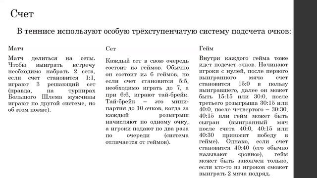 Большой теннис