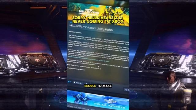 Helldivers 2 Is Never Coming To Xbox… смотреть онлайн