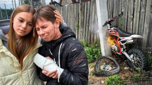 МОЙ СЫН СЛОМАЛ РУКУ НА ПИТБАЙКЕ. ОН ВЛЮБИЛСЯ В ДЕВЧОНКУ(ЧАСТЬ 21)