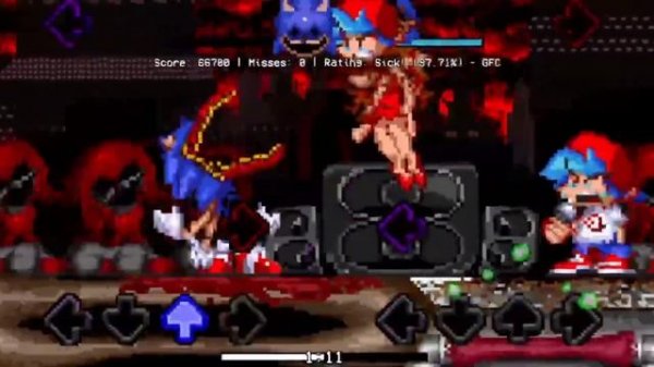 sonic exe one last round fnf by @MrPixelProductions