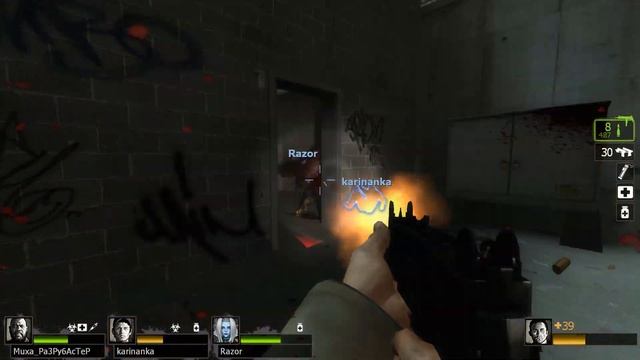 Left 4 Dead 2 с друзьями перед магазином смотреть онлайн