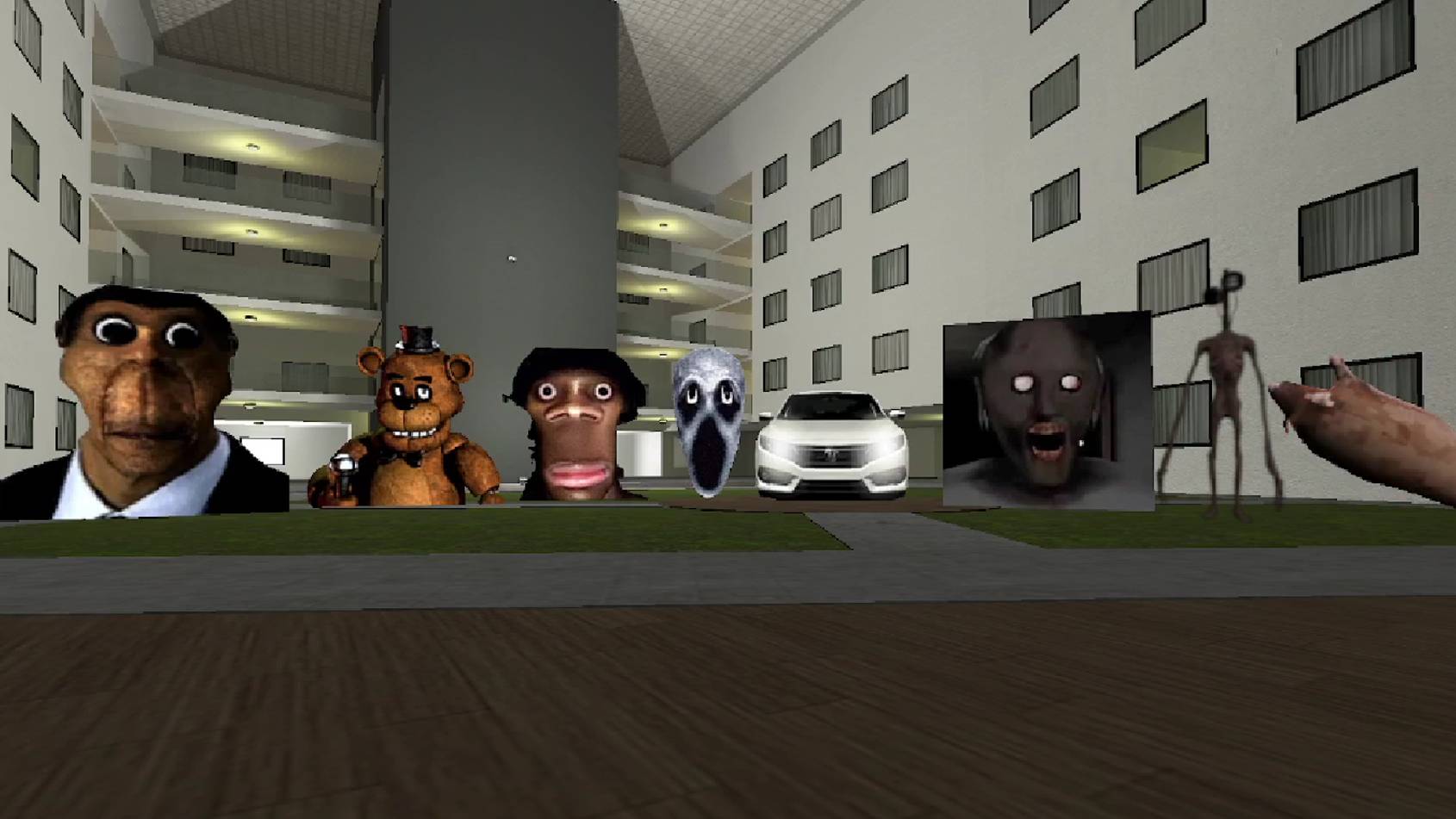 Некстботы Obunga, freddy, Aughh, observer, vehlcle, granny, siren head, spinning rat, Aka Manto смотреть онлайн