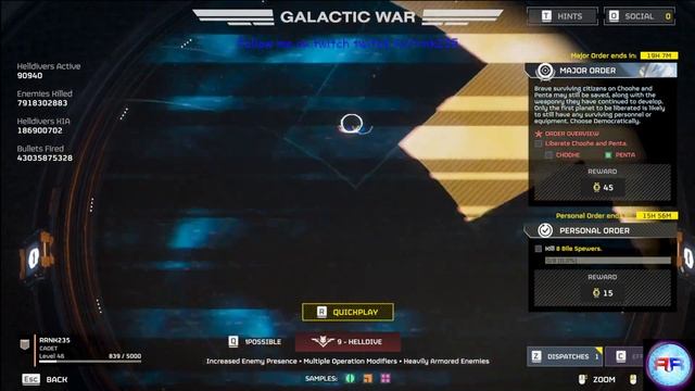 Daily Galactic War Update Helldivers 2 Oshaune under attack!!! 4/28/2024 смотреть онлайн
