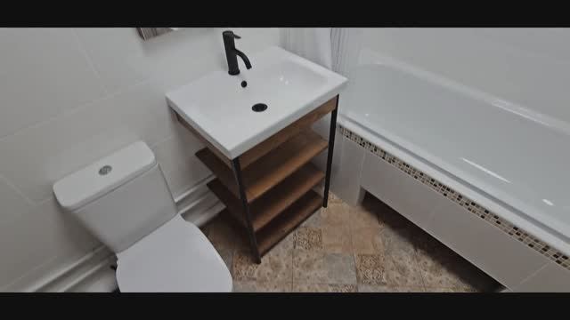 Как сделать ванную комнату с минимальным бюджетом. смотреть онлайн