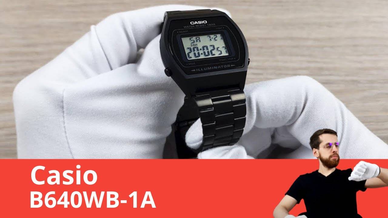 Casio B640WB-1A - Обзор и Настройка