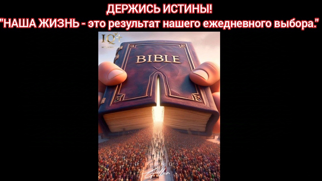 21. ДЕРЖИСЬ ИСТИНЫ (1 часть) "НАША ЖИЗНЬ - это результат нашего ежедневного выбора."