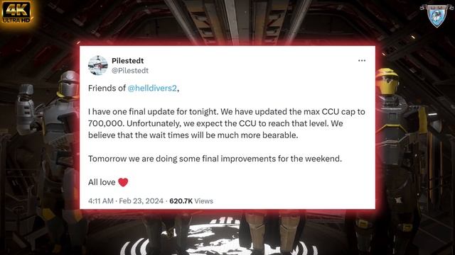 Helldivers 2 Helldivers 2 😈𝗚𝗘𝗜𝗟𝗘 𝗡𝗘𝗪𝗦: 𝗦𝗲𝗿𝘃𝗲𝗿 𝗣𝗼𝘄𝗲𝗿 𝗨𝗽𝗱𝗮𝘁𝗲❗🚀[4K-Deutsch] смотреть онлайн