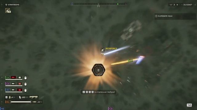 Helldivers 2 - Difficulty 3 Destroy Hulk смотреть онлайн