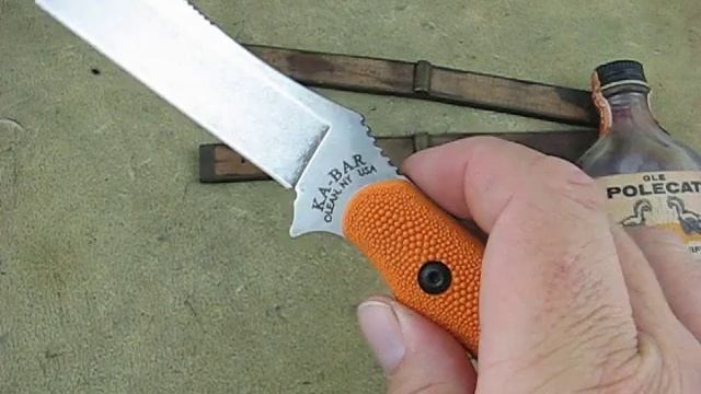 Kabar Wharnstalker 1095 Steel 360 degree look смотреть онлайн