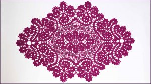 Салфетка брюггским кружевом. Салфетка крючком.