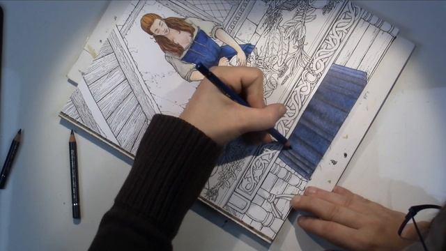 Beyond The Lines - Geillis Duncan Part 2 (Outlander Colouring Book) смотреть онлайн