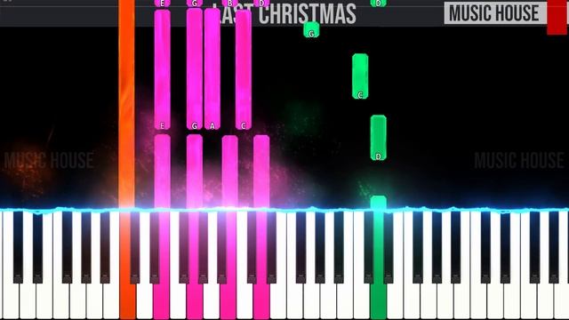 Last Christmas - Wham - EASY SLOW Piano Tutorial 🎹 - video 4K🤙 смотреть онлайн