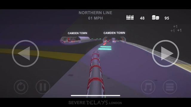 The crazy Night Tube Levels for my London Underground Game "Severe Delays"! смотреть онлайн