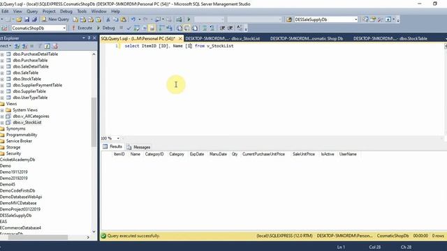 Cosmetic Shop System Part 19 Stock Form Designing and Retrieve All Items in C# C Sharp смотреть онлайн