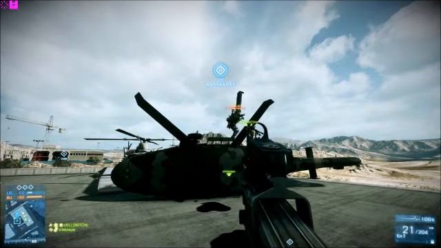 BF3 fun with the KA-60 helicopter смотреть онлайн