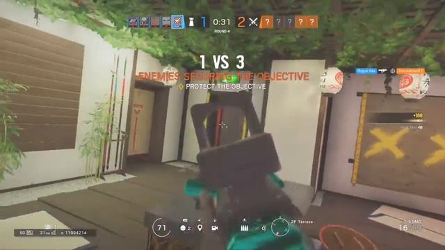 Rainbow Six Siege- Lesion 1v4 clutch смотреть онлайн