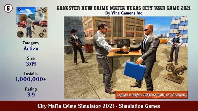 Top 10 City Mafia Crime Simulator 2021 Android Games смотреть онлайн