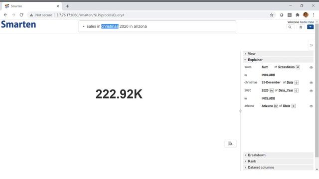 Smarten Augmented Analytics with Natural Language Processing (NLP) – Clickless Analytics смотреть онлайн