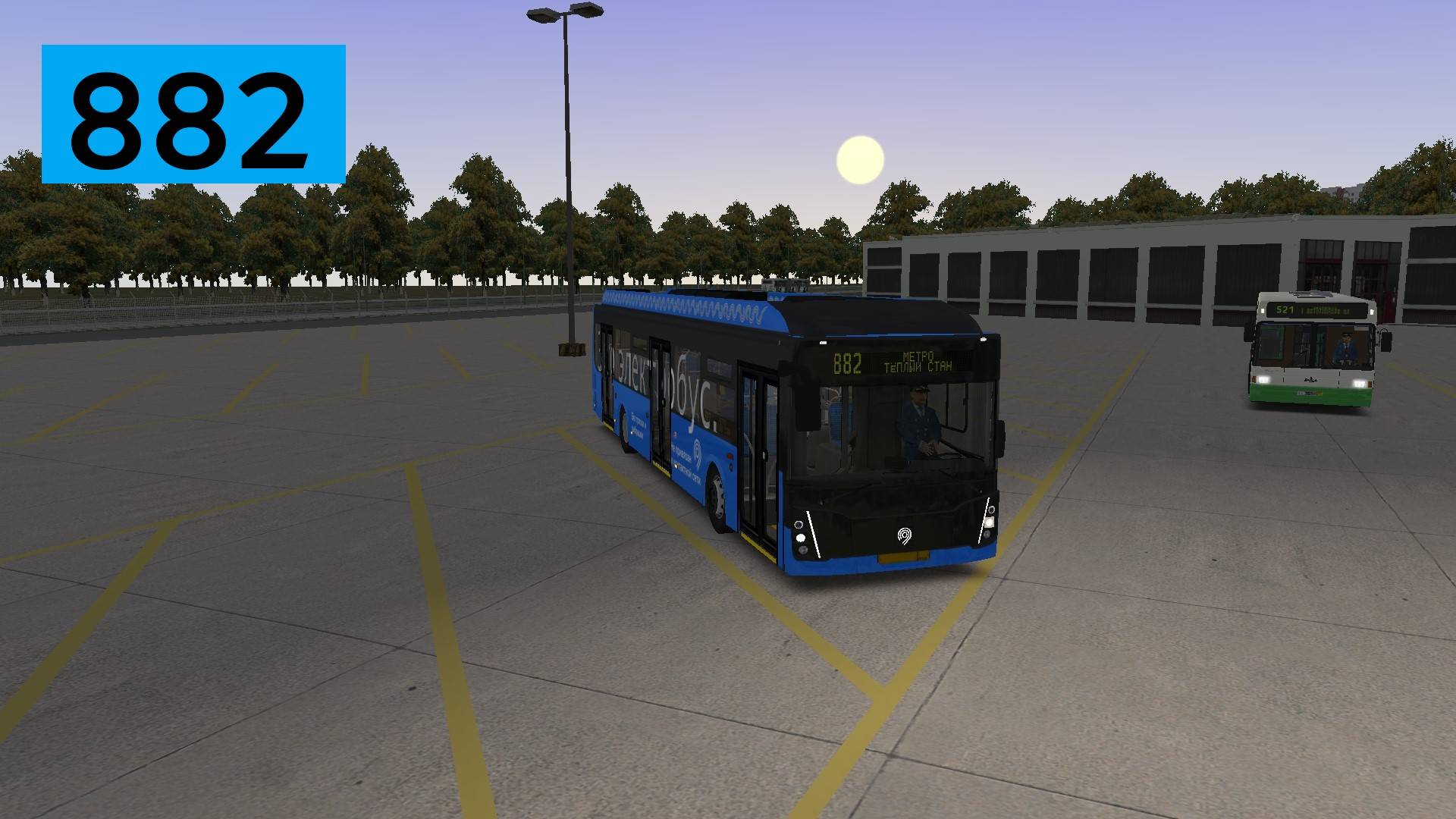 OMSI 2: Электробус №882 Метро Тёплый Стан - Метро Новомосковская смотреть онлайн
