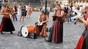 Уличные музыканты в Праге