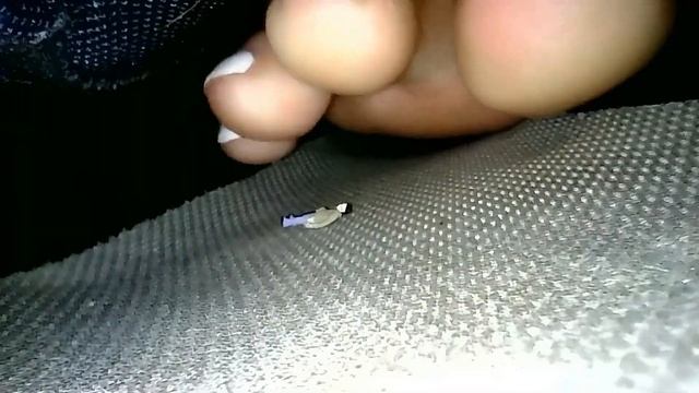 Unaware Giantess Crushes Her Boyfriend Inshoe With Barefeet!