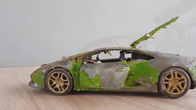 Реставрация модельки суперкара Lamborghini Huracan смотреть онлайн