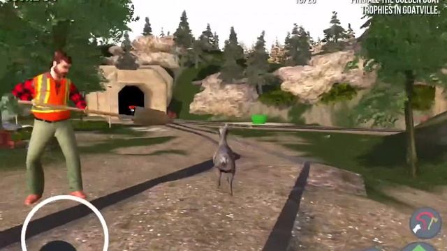 Goat Simulator: How to get the Pitcher goat and a train crash смотреть онлайн