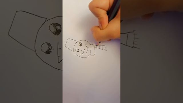 Рисуем прикольного снеговика смотреть онлайн