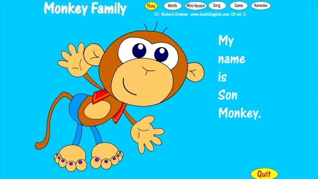 Lesson 22. The Monkey Family. // Семья обезьян. смотреть онлайн