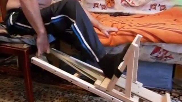 СПИНАЛЬНИК. Упражнение на самодельном тренажоре 2. смотреть онлайн