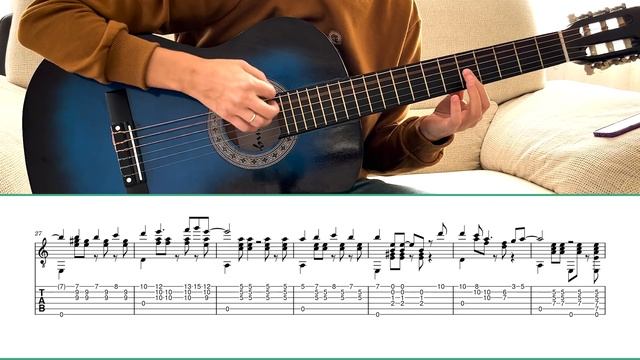 True Detective - Intro / Opening Scene | Classical Guitar Cover | GUITAR TABS/SHEET смотреть онлайн