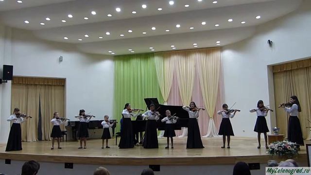 А. Бабаджанян. "Ноктюрн". Исполняет ансамбль скрипачей ДМШ №71 смотреть онлайн