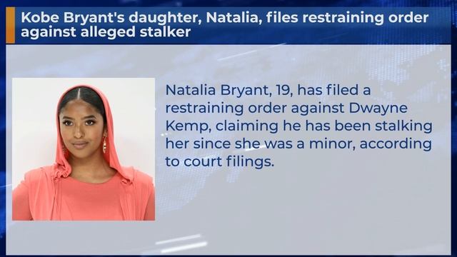 Kobe Bryant's daughter, Natalia, files restraining order against alleged stalker смотреть онлайн
