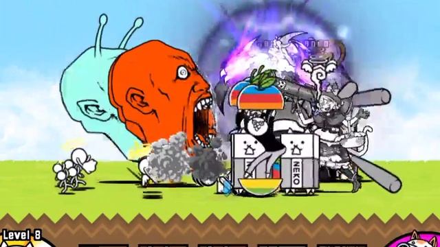 The Battle Cats - iCat in Renewed Conflict 3 Stars смотреть онлайн