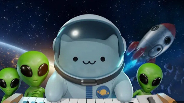 Bongo Cat в космосе смотреть онлайн