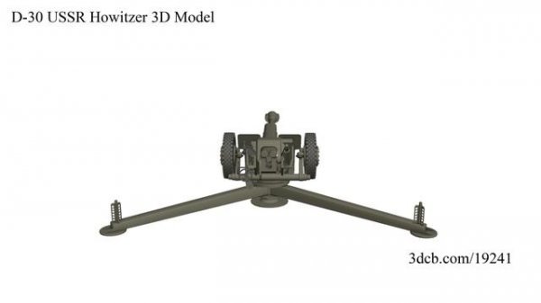 D-30 USSR Howitzer 3D Model