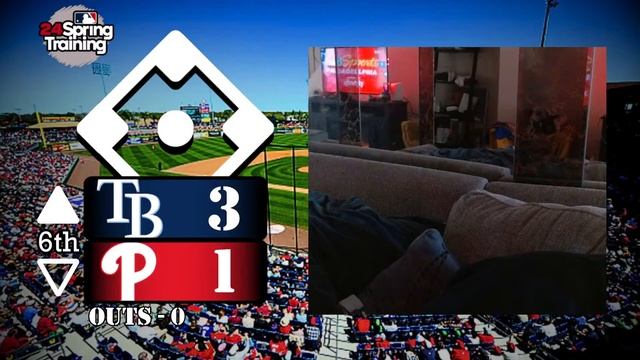 Rays vs Phillies | Spring Training | LIVE Play-by-Play/Commentary смотреть онлайн