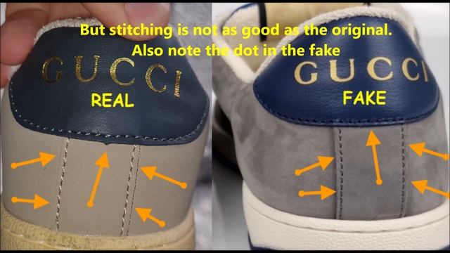 Real Vs Fake Gucci Sneakers. How To Spot Fake Gucci Screener Shoes