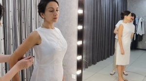 История пошива зеленого платья. Часть 9. Примерка макета на клиенте. Метод Любакс.