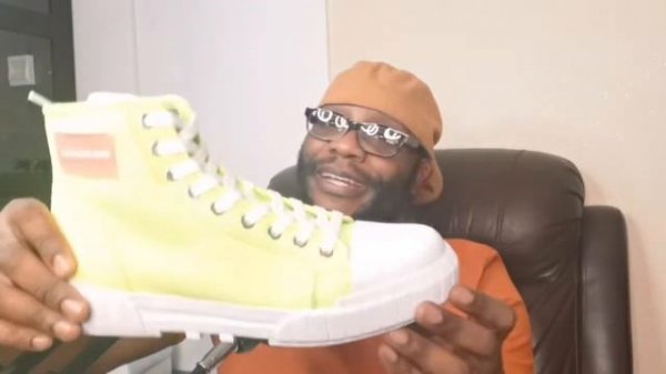 Calvin klein Biagio Lime high impossible is nothing beautiful sneaker..